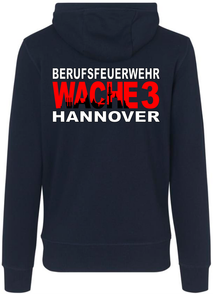 Sweatjacke Wache 3 - Berufsfeuerwehr Hannover